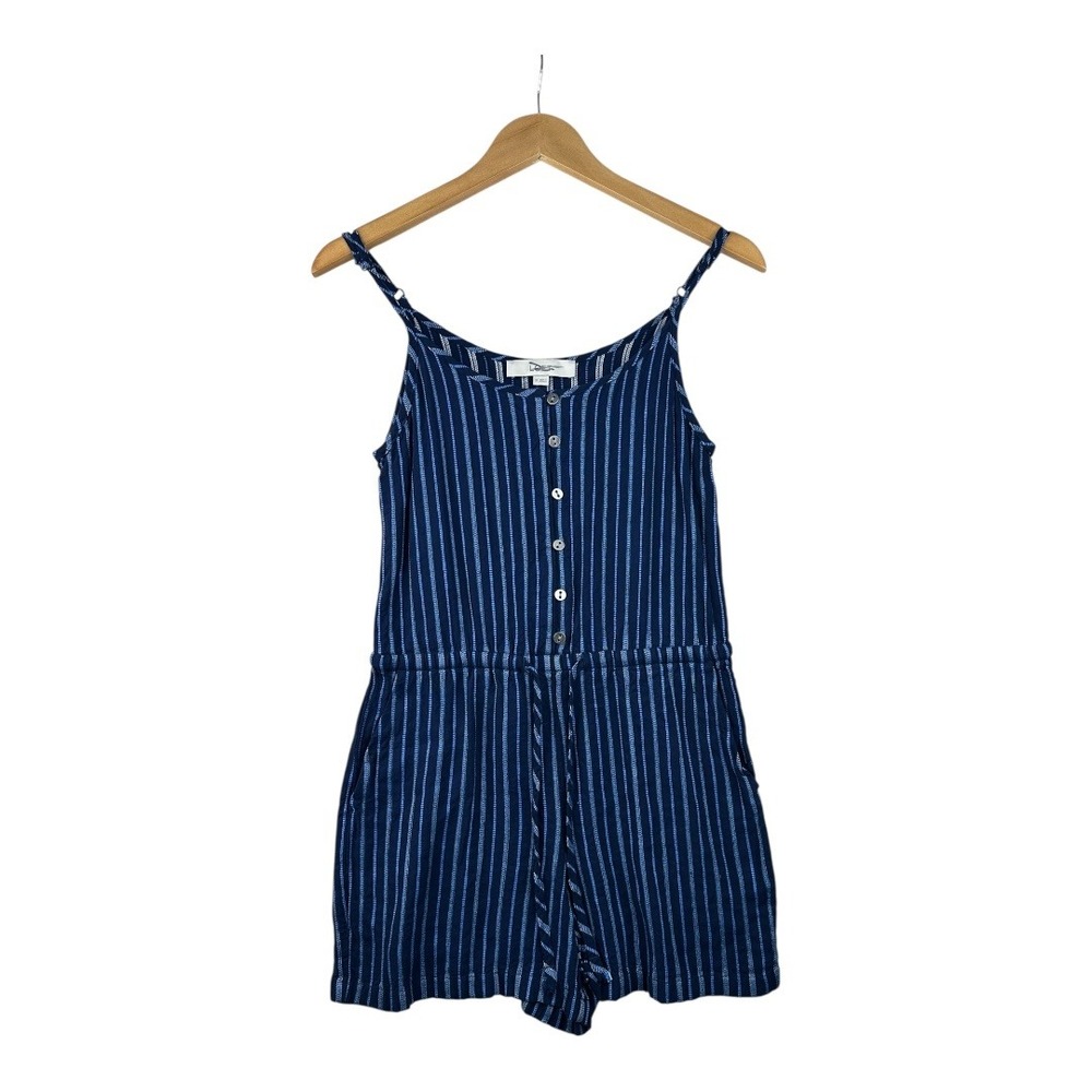 Loft Striped Sleeveless Short Rompers size XS‎ Blue
